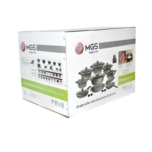 سرویس قابلمه ۲۰ پارچه mgs طرح ایتالیا c - تصویر 3